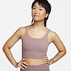 Nike Zenvy Rib Women's Light-Support Non-Padded Longline